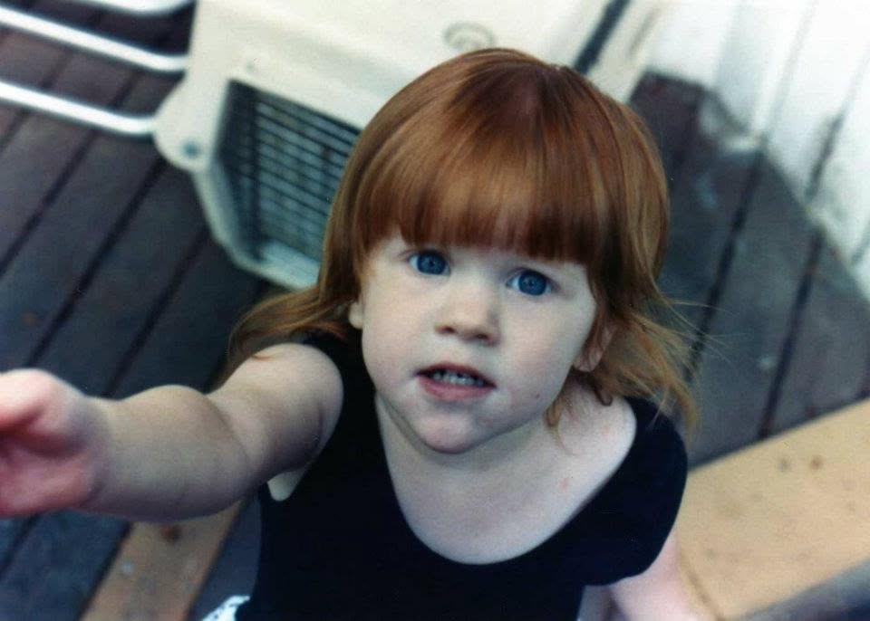 Brianna Waugh as a child